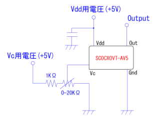 DIL-14-OCXO接続回路-VC